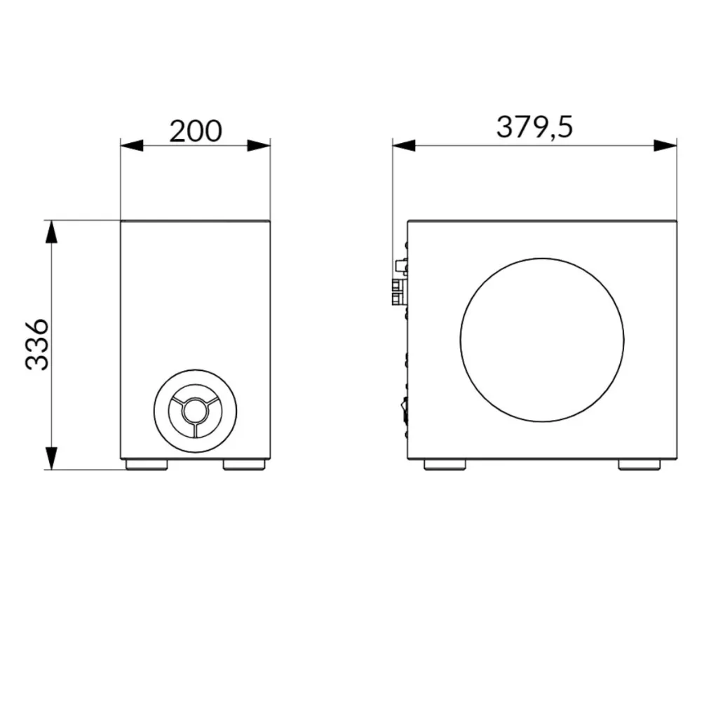 WHD A 250 - Aktív mélynyomó (Fehér, 100W) - 2. kép