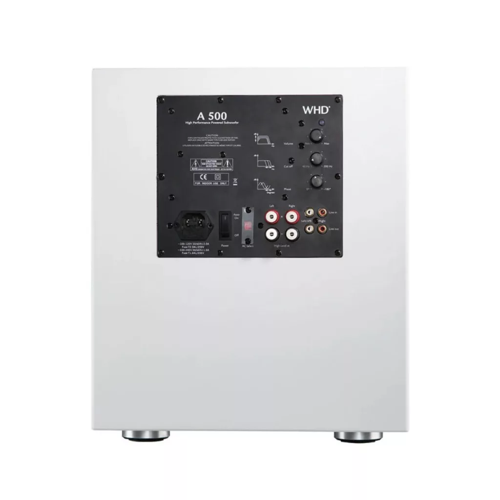 WHD A 500 - Aktív mélynyomó (Fehér, 250W) - 3. kép