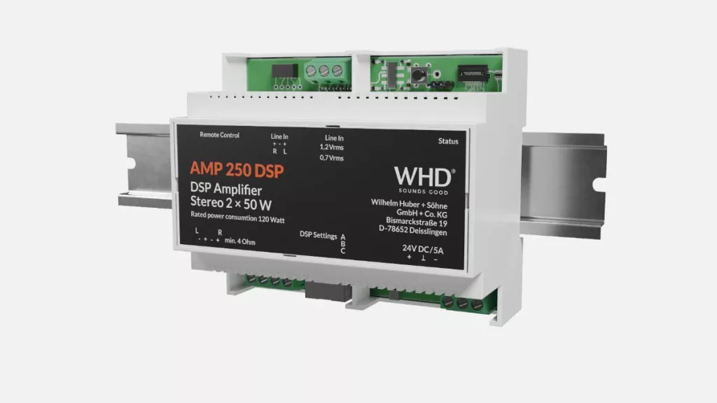 AMP250DSPHS AMP 250 DSP HS, szürke – Sztereó erősítő - 2. kép