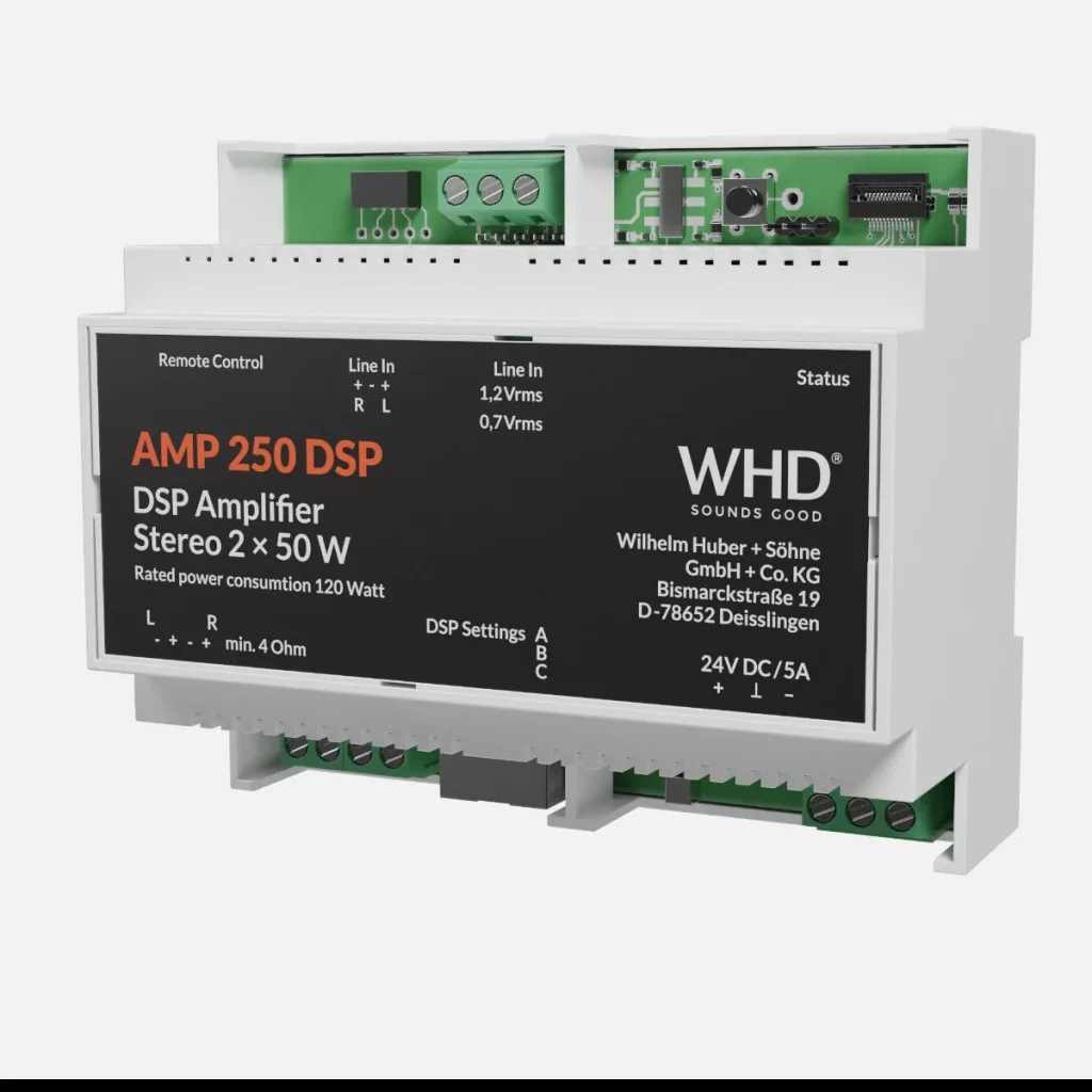 AMP250DSPHS AMP 250 DSP HS, szürke – Sztereó erősítő - 3. kép