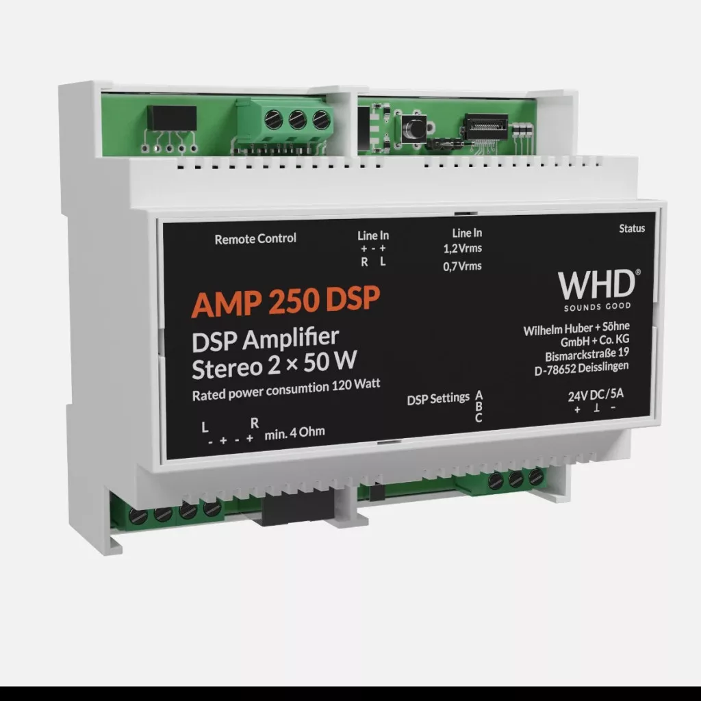 AMP250DSPHS AMP 250 DSP HS, szürke – Sztereó erősítő - 4. kép