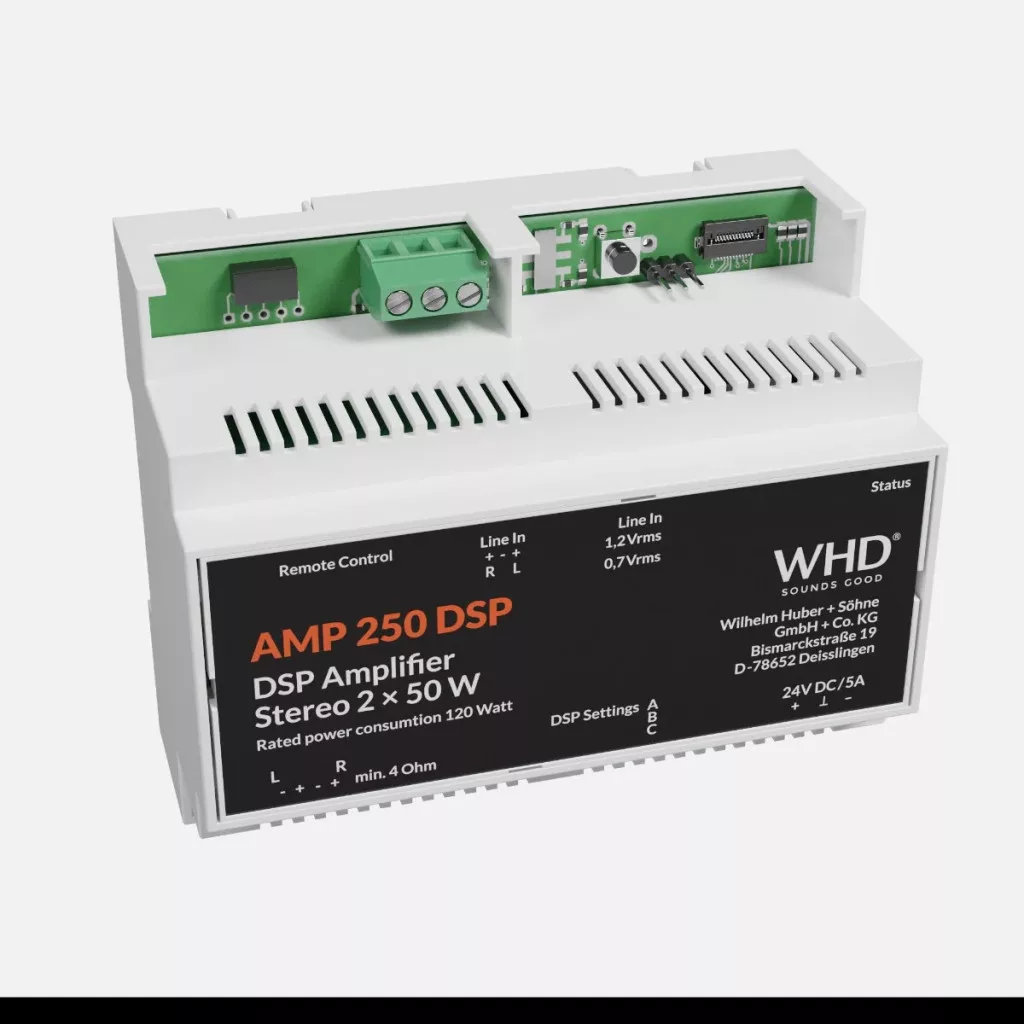 AMP250DSPHS AMP 250 DSP HS, szürke – Sztereó erősítő - 5. kép