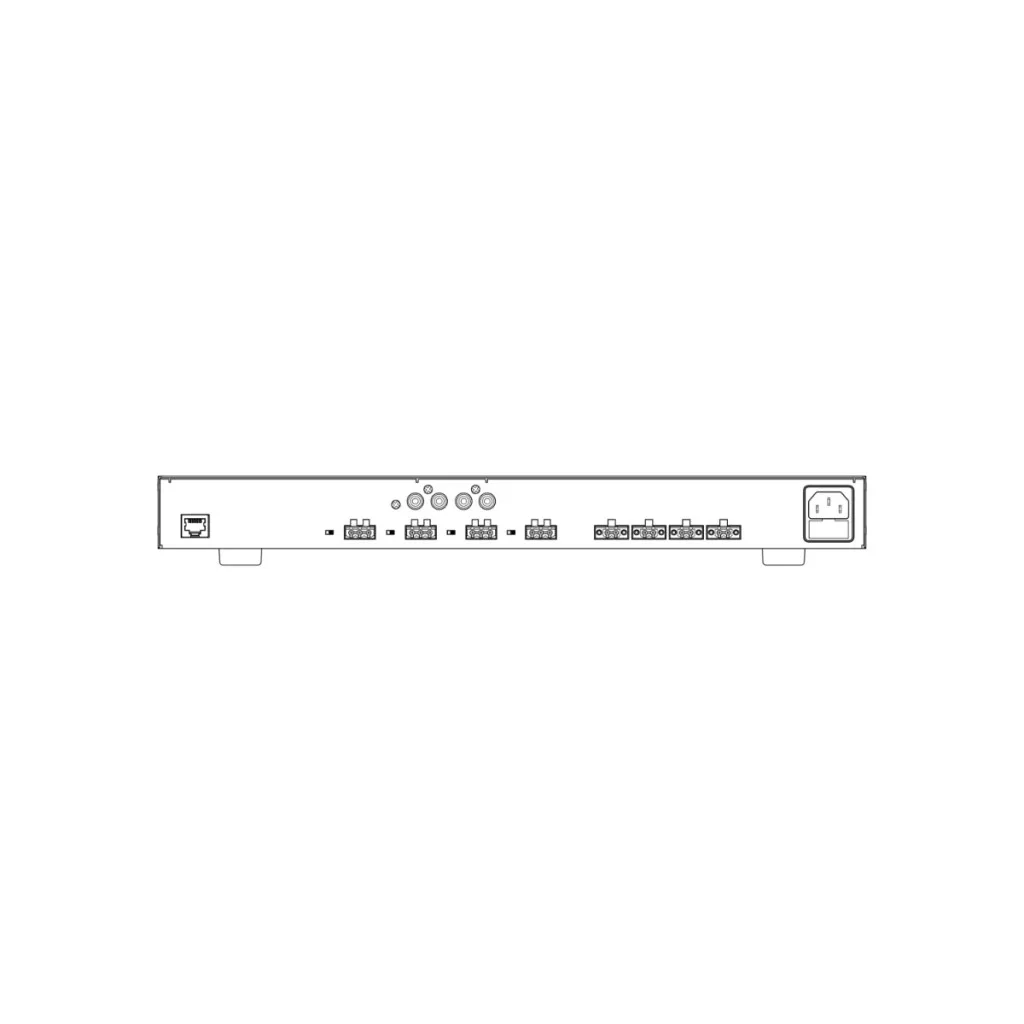 AMP4200 AMP4200, fekete – Négyzónás D osztályú erősítő - 5. kép