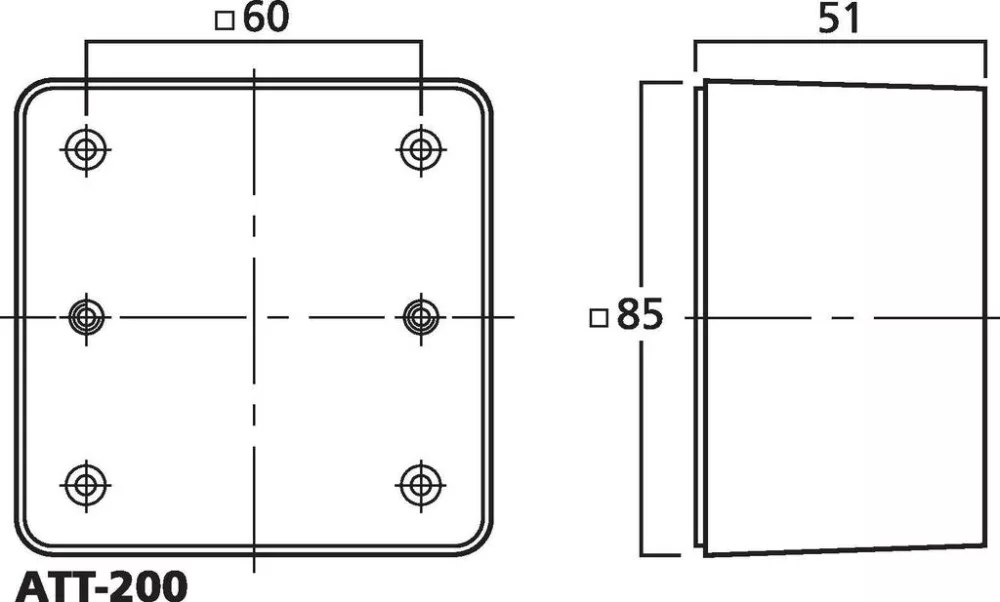 ATT-200 Falra mountable housing - view 2