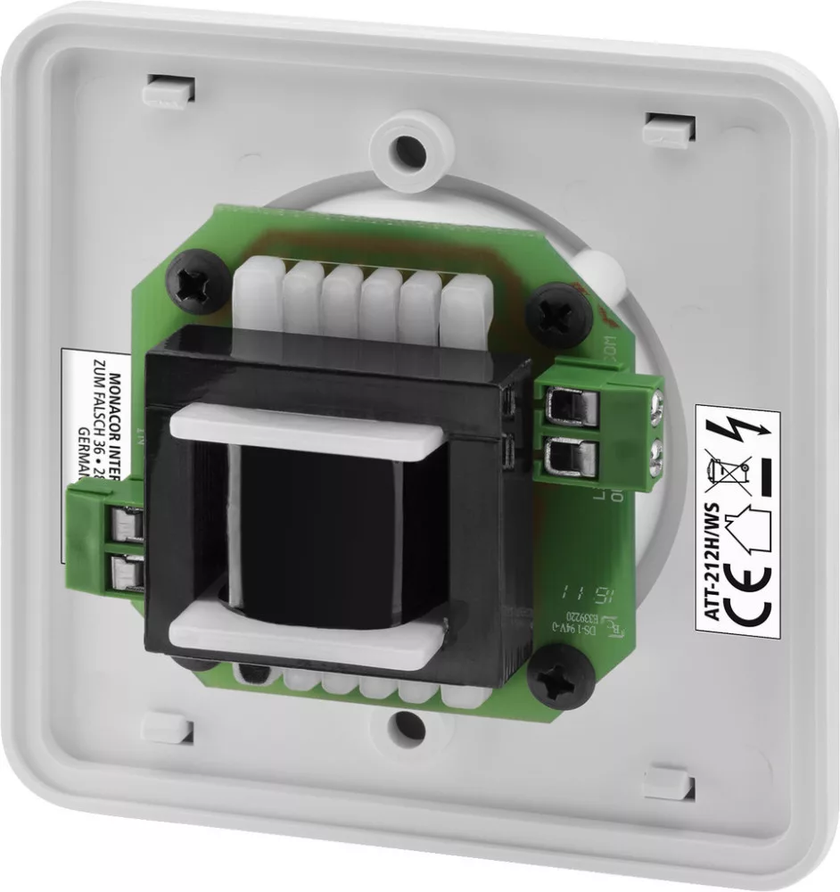 ATT-212H/WS Fali PA hangerőszabályzó, 12 W, fehér - 2. kép