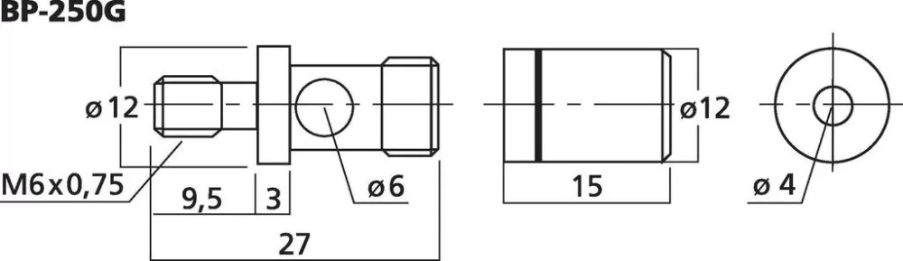 BP-250G Speaker connector pair - view 2