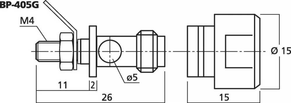 BP-405G Speaker connector pair - view 2
