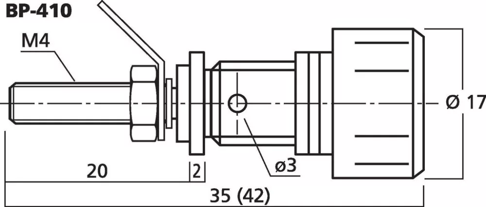 BP-410 Speaker connector pair - view 2