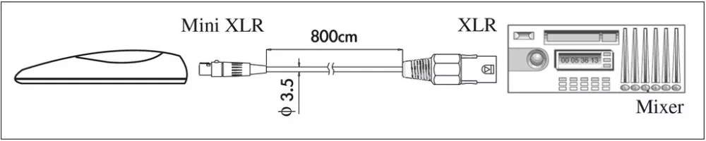 CM-601 Electret boundary microphone - view 4