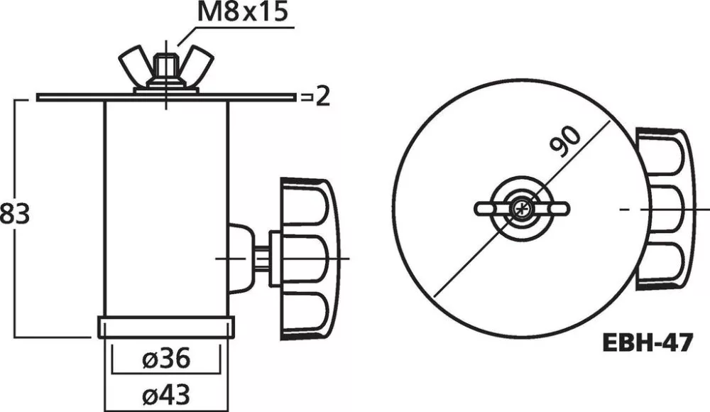 EBH-47 Állványadapter - view 2