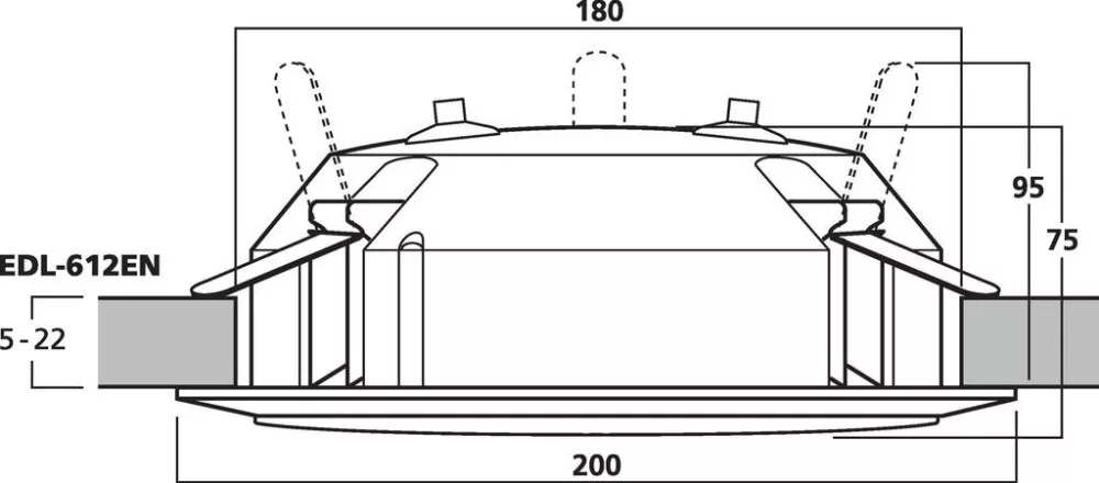 EDL-612EN PA ceiling speakers - view 3