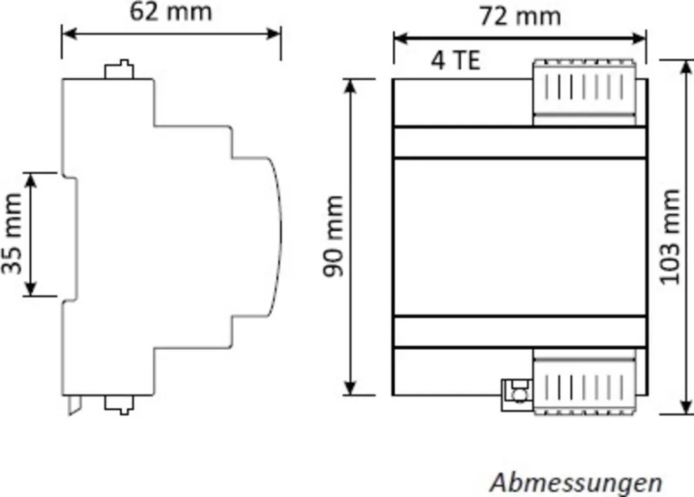 EPS30/100V-MI 100V-os PA erősítő (DIN sínre) - 2. kép