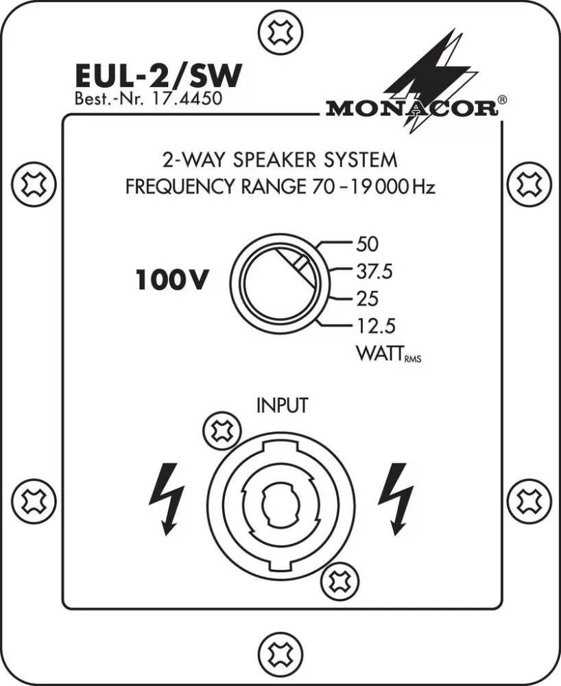 EUL-2_SW 100V-os PA-hangsugárzó - 7. kép