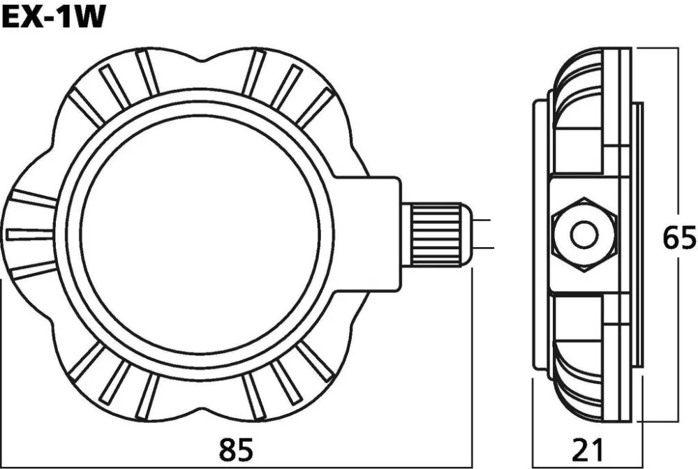 EX-1W Audio gerjesztő (rezonátor), 5 W, 8 Ohm - 2. kép
