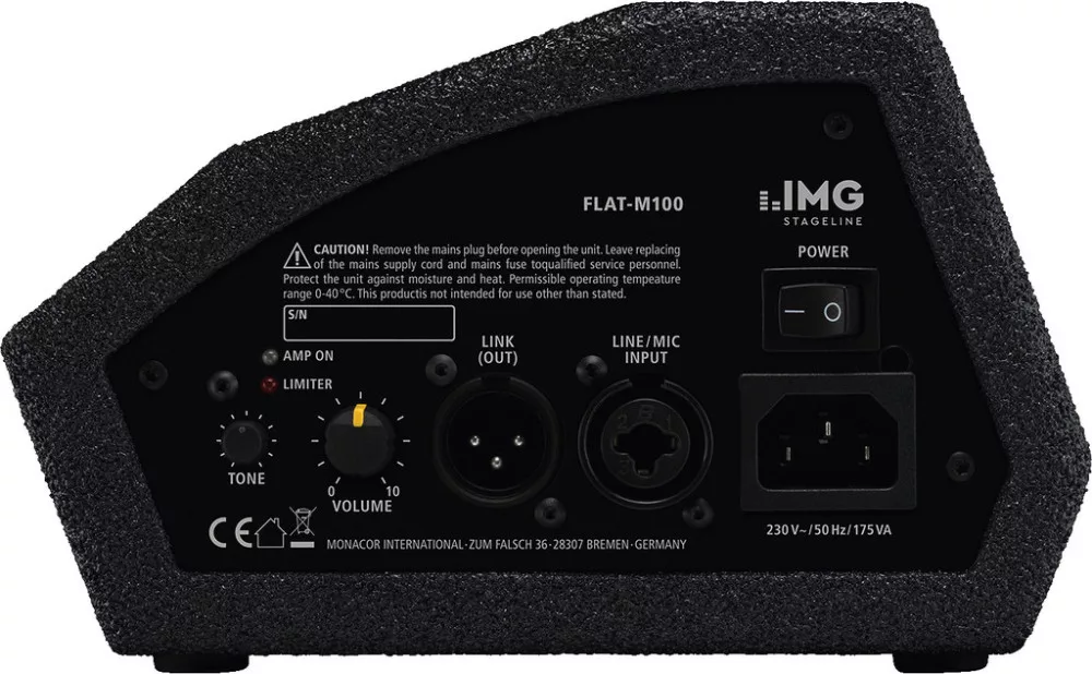 FLAT-M100 Aktív PA színpadi monitor hangfal, 200 W - 5. kép