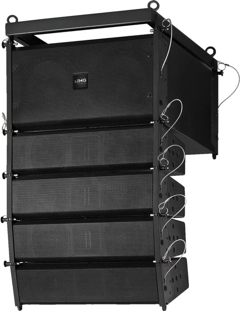 L-RAY_1000 Professional, active PA line array hangsugárórendszer DSP-szoftveres vezérléssel, 1.000W max , 700W eff (350W + 350W)