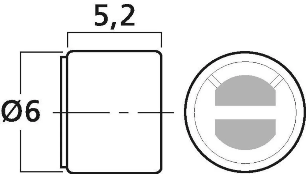 MCE-4001 Prémium szubminiatűr elektret mikrofonkapszula - 2. kép