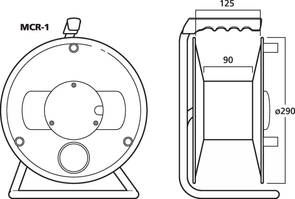 MCR-1 Üres cable drum - view 2