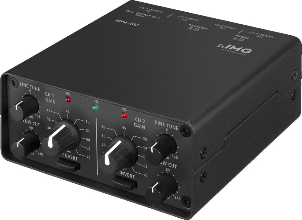 MPA-202 2-channel, kiszajú microphone preamplifier