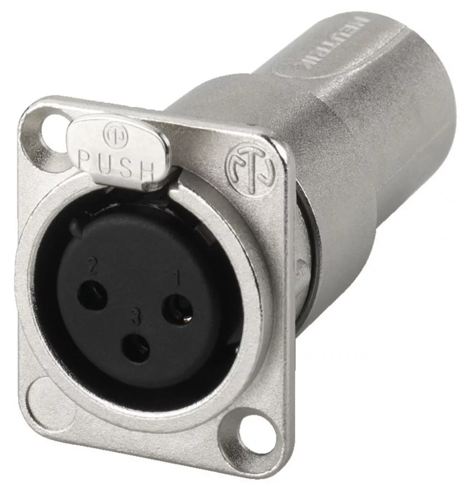 NA-3FDM NEUTRIK XLR beépíthető csatlakozó, 3-pólusú