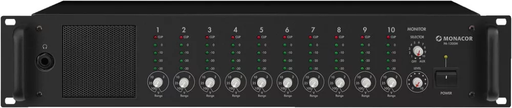 PA-1200M 10 + 1-channel monitorozó egység
