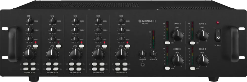 PA-4040 4-zone mátrix mixer amplifier
