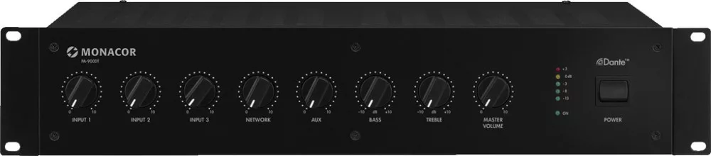 PA-900DT Mono PA mixer amplifier Dante ® modullal