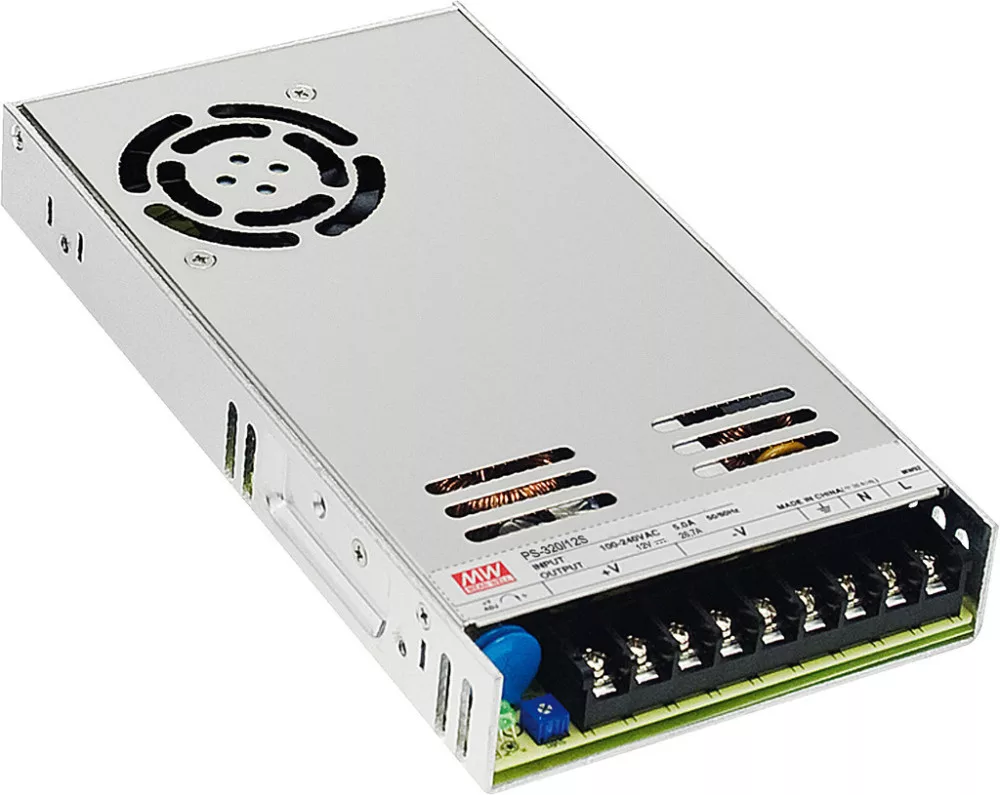 PS-320/12S 320 W beépíthető tápegység, DC 12V / 26,7 A