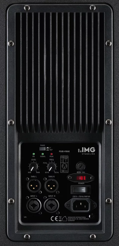 PSUB-418AK Active power PA subwoofer, 1,000 W - 2. kép