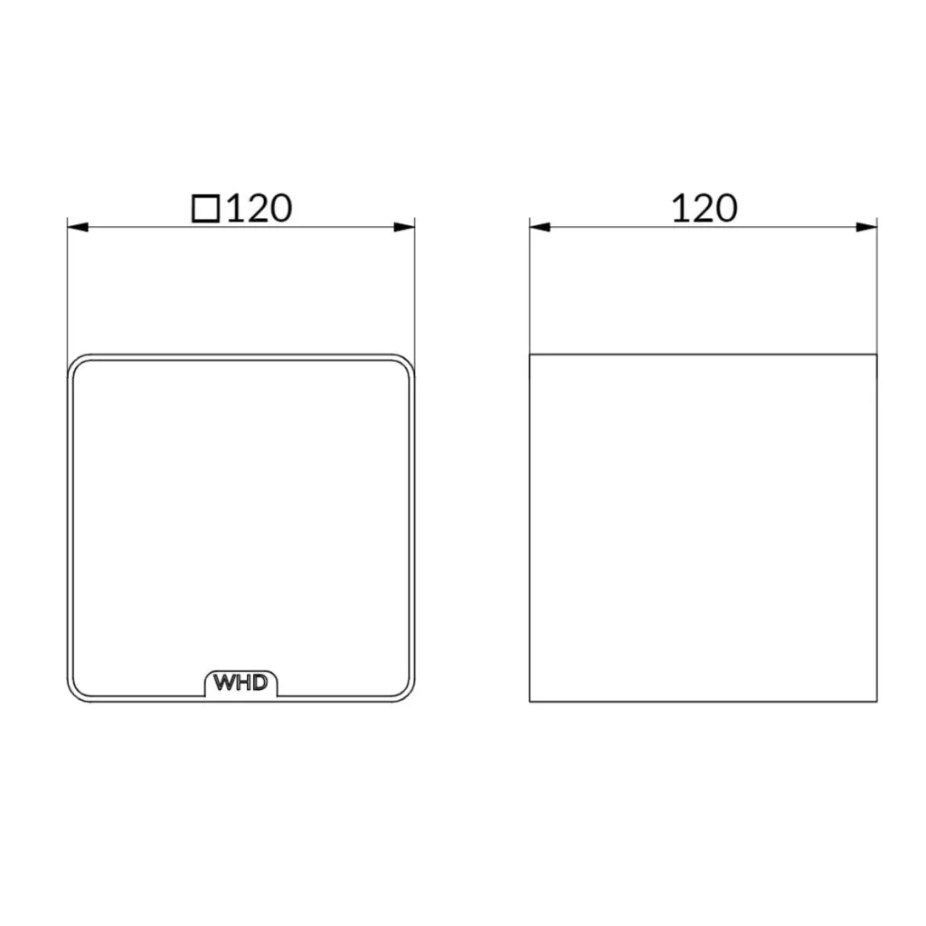 WHD Qube 2 Go - hordozható Wi-Fi hangszóró (Fekete) - 2. kép