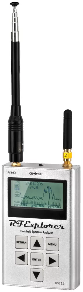 RF-EXPLORER_3 RF spektrumanalizátor 15-2.700MHz-ig terjedő frekvenciaátfogással