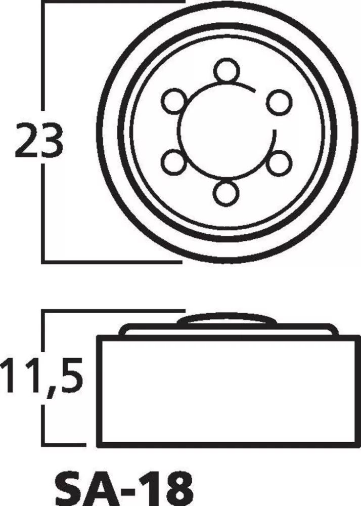 SA-18 Dinamikus microphone capsule - view 2