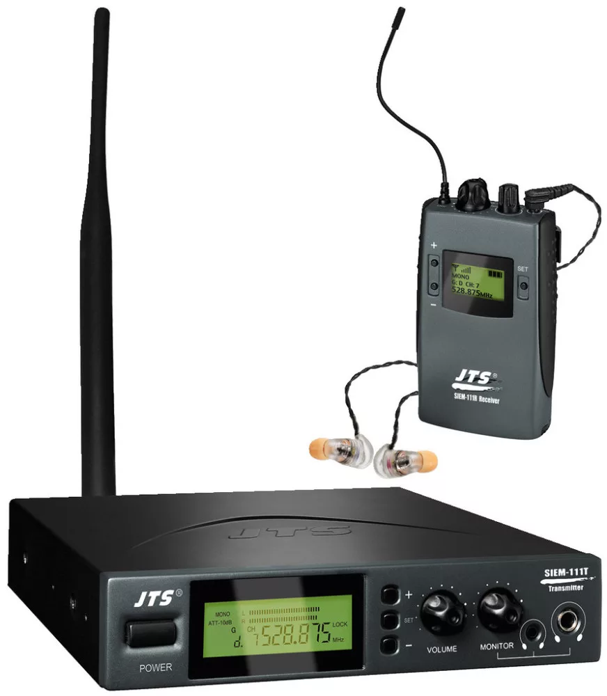 SIEM-111_5 Sztereó multiplex (MPX) URH PLL fülhallgatós monitorrendszer