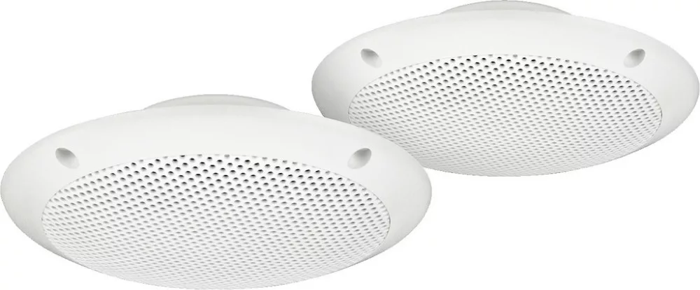 SPE-15F_WS Pair of weatherproof flush-mount PA speakers, 15 W, 4 Ω