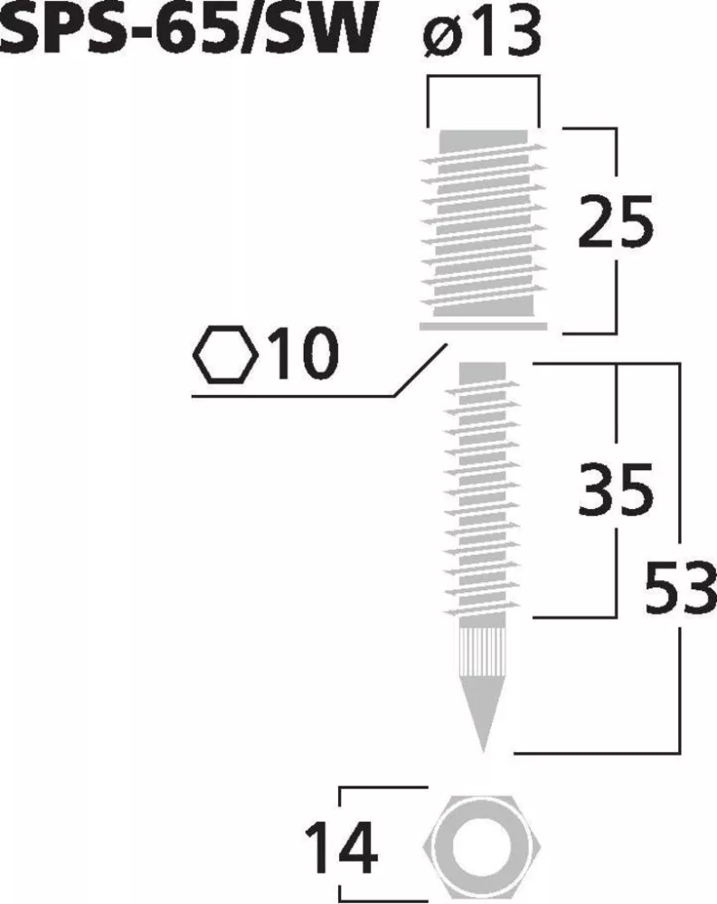 SPS-65_SW Hangdoboz tüske szett (4db-os) - 2. kép
