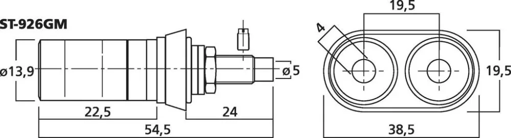 ST-926GM High-end hangsugárzó-csatlakozó - 2. kép