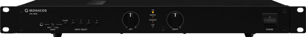STA-200D D-class stereo PA amplifier