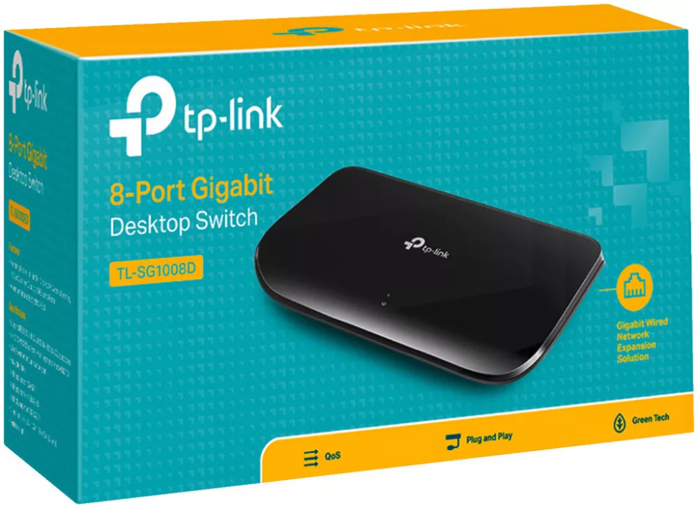 SWITCH-8_1GB 8-port Gigabit Ethernet switch/hub - 5. kép