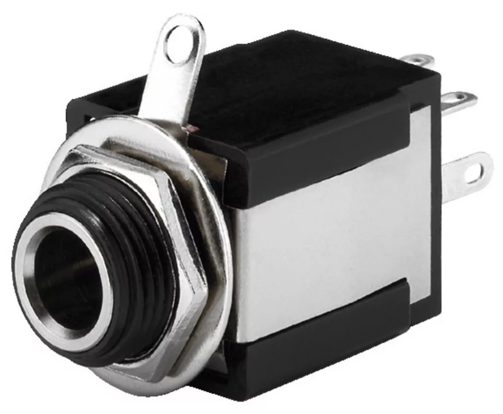 T-637SI Stereo and Mono 6,3mm Panel-mount Jack Sockets
