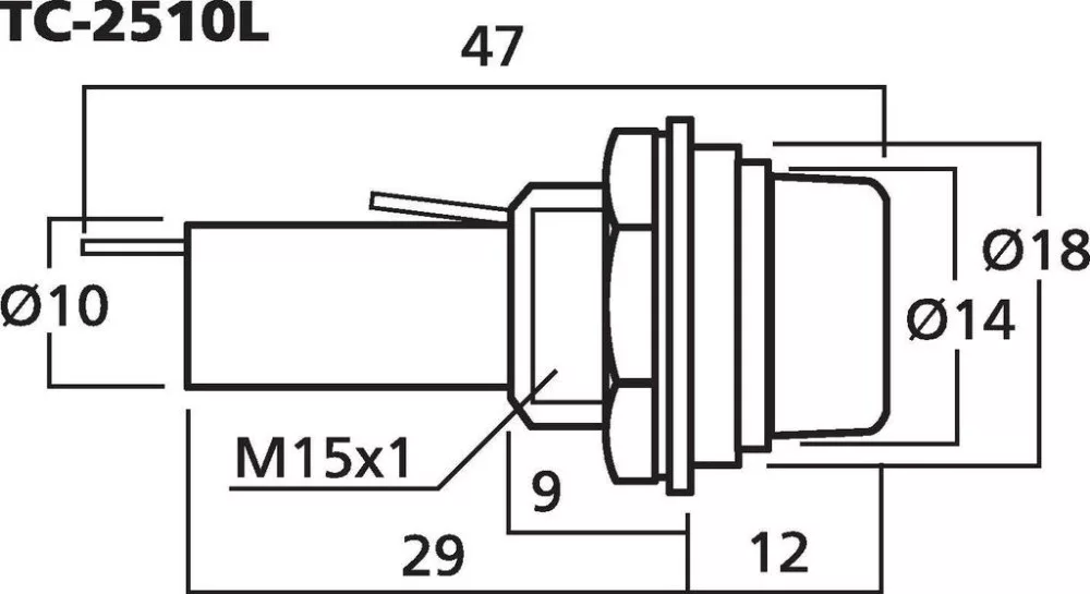TC-2510L Biztosítéktartó - view 2