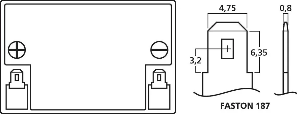 TXA-815ACCU Újratölthető battery, 12V - view 2