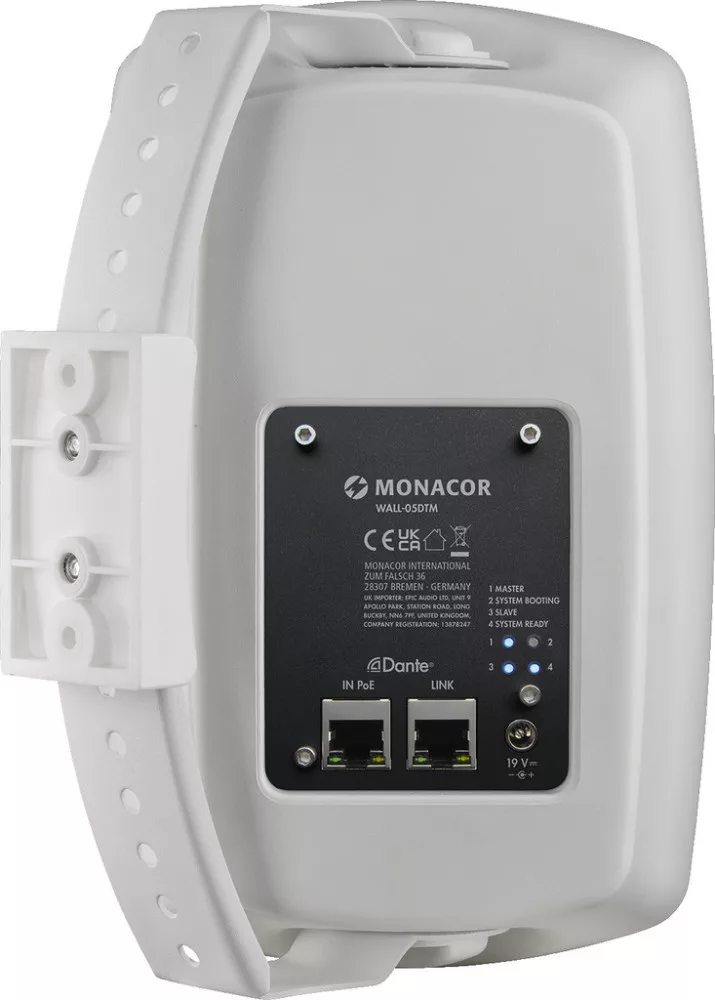 WALL-05DTM/WS Aktív fali hangsugárzó beépített Dante® modullal - 3. kép