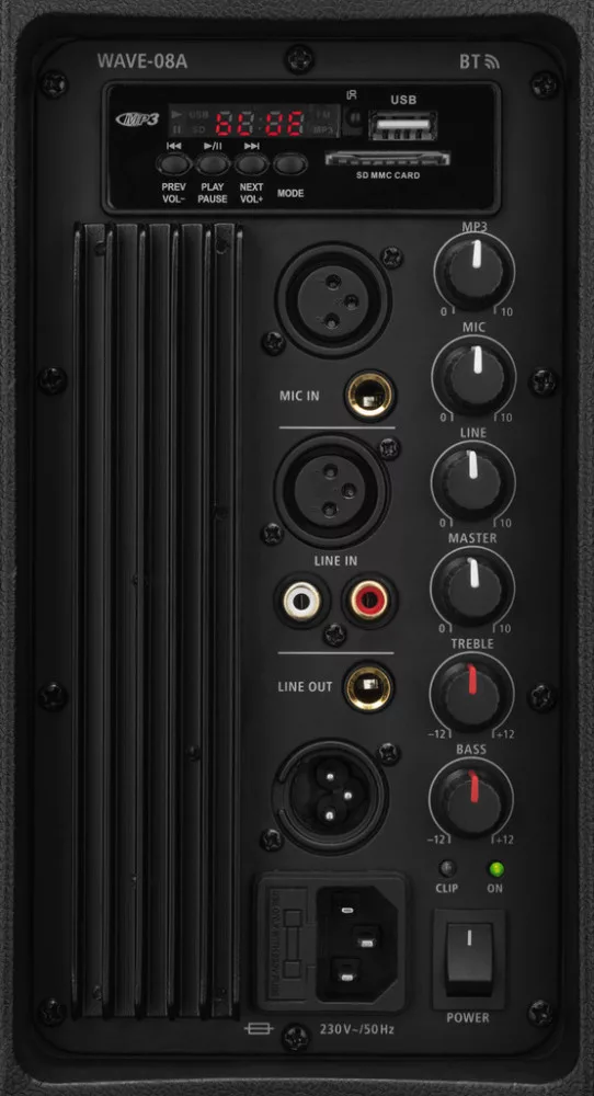 WAVE-08A Aktív szélessávú PA hangfal, 150 W - 2. kép