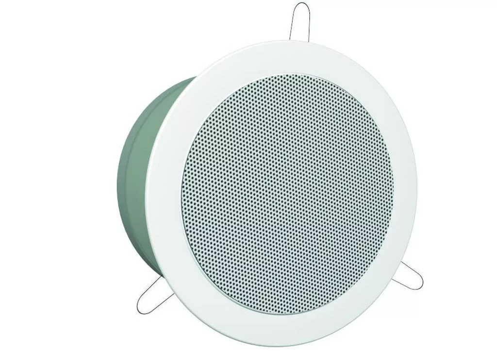 WDR-130-F-EN-10 ELA ceiling loudspeaker with EN 54-24 certification