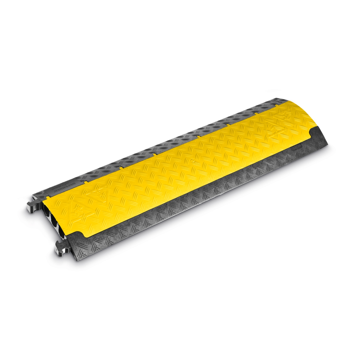 Defender Mini - cable protector 3-channel, openable yellow lid / cover, max. load 2 tonna