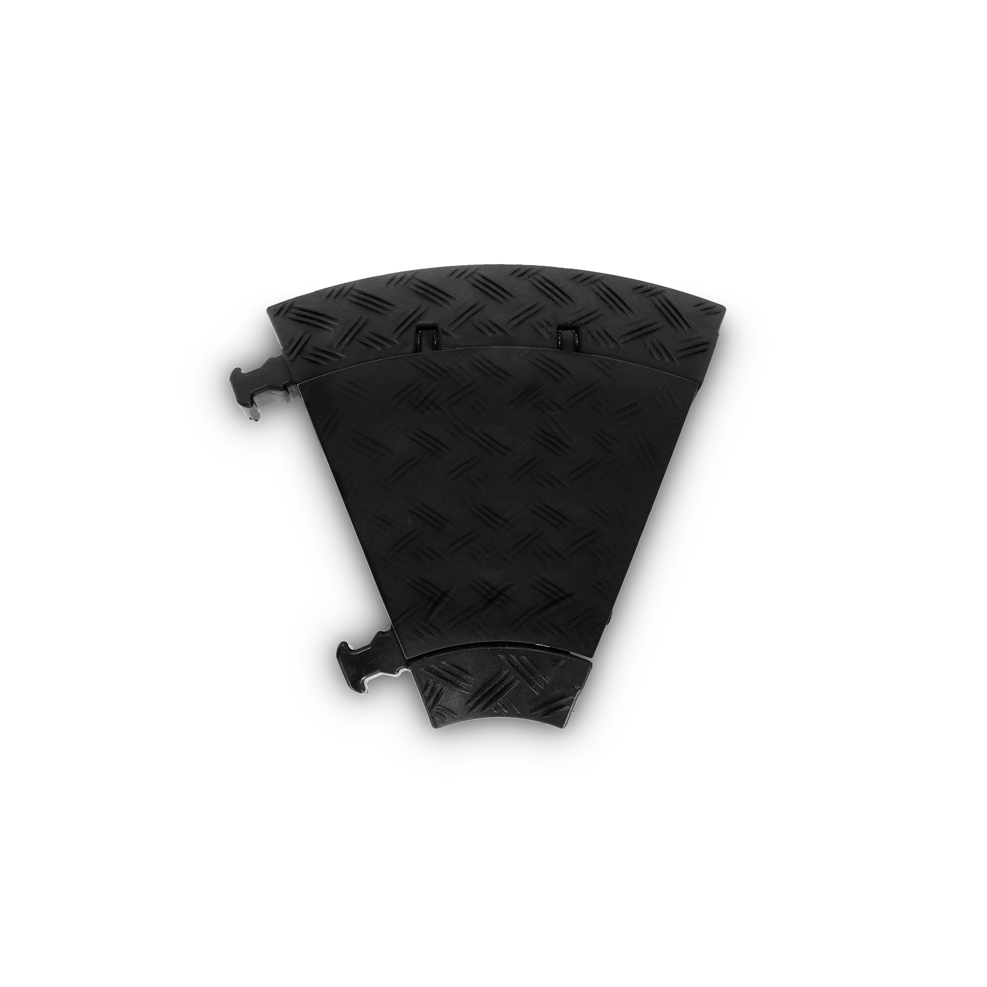 Defender Mini C MK2 LEFT - 45°-os balos kanyarelem a 3-channel Mini for cable protector, black