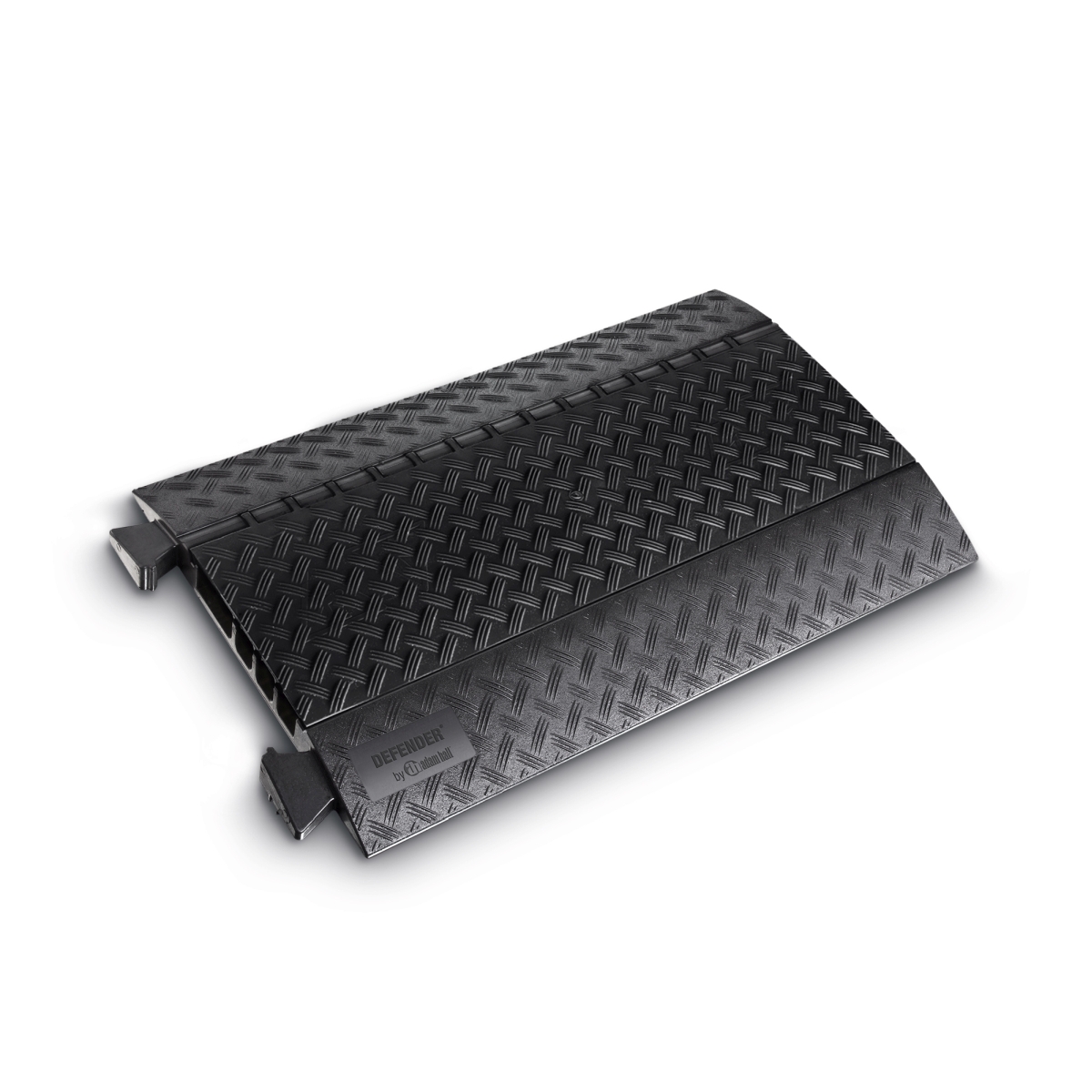 Defender MIDI 4C BLK - cable protector 4-channel, openable lid / cover, max. load 5 tonna, black