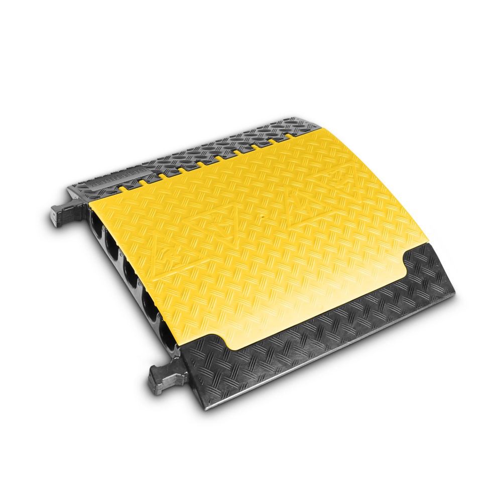 Defender XXL LUX - cable protector 5-channel, openable, fényáteresztő yellow lid / cover, max. load 5 tonna