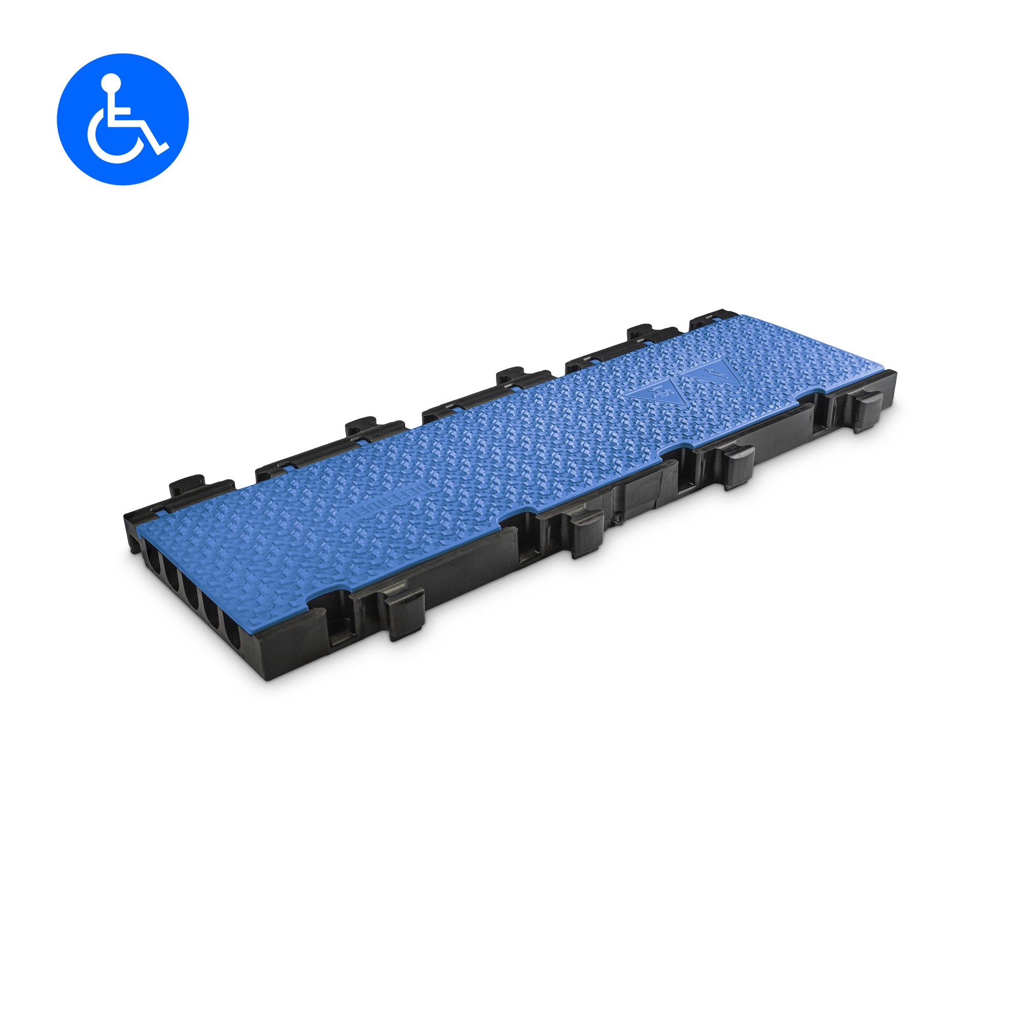 Defender MIDI 5 2D BLU - kerekesszék cable protector középrész, 5-channel, openable blue lid / cover, max. load 5 tonna