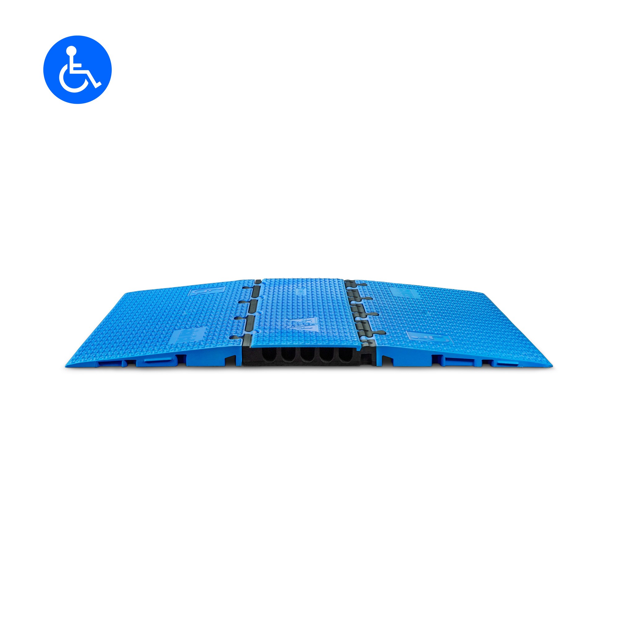 Defender MIDI 5 2D SET BLU - kerekesszék átkelő kit – középrész + 2 x rampa, blue